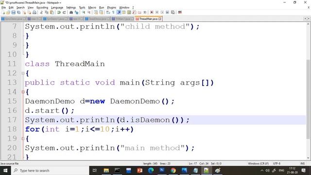 Daemon thread in multithreading in java | PrSoftwares смотреть онлайн