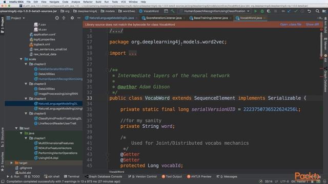 Deep Learning with Java : Analyzing Input Text Data Used for NLP Modeling | packtpub.com смотреть онлайн