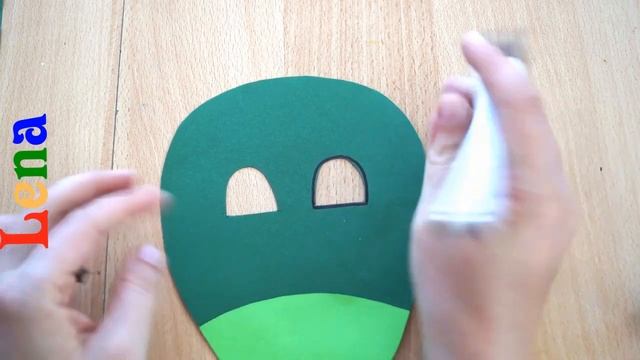 Grashüpfer Maske basteln - How to make grasshopper mask diy - как сделать маску кузнечика смотреть онлайн