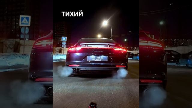 Спортивная выхлопная система с регулировкой звука на Porsche Panamera 2.9L 2017 года смотреть онлайн