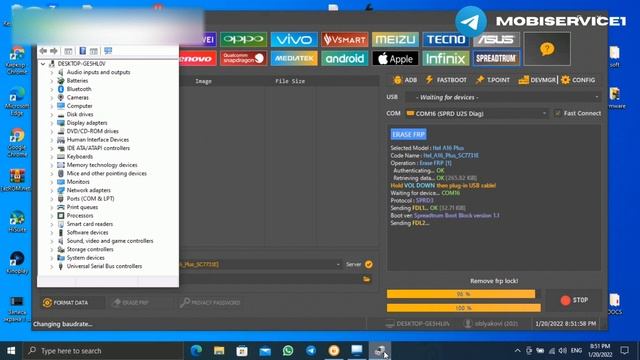 ZTE Blade L8/iTEL A16 Plus. Spreadtrum Unisoc. Сброс FRP аккаунта Google в 1 клик. Unlocktool смотреть онлайн