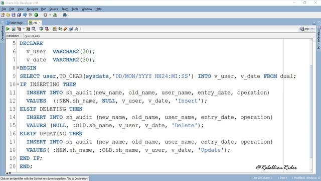 PL/SQL tutorial 16: Table Auditing using DML Triggers in Oracle PL/SQL смотреть онлайн