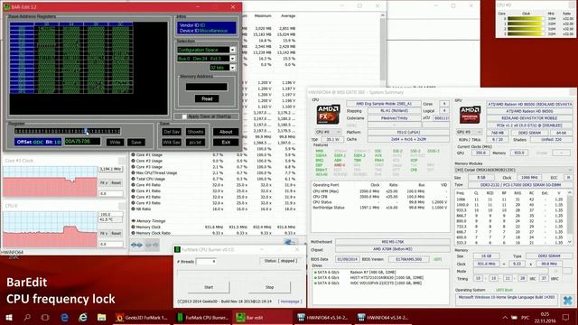 How to lock CPU frequency on AMD Laptop - APU A10-5750M / Как зафиксировать частоту A10-5750M смотреть онлайн