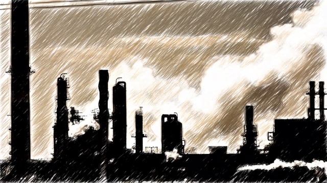 power plant smoke - sketch style - MagicVideoArt смотреть онлайн
