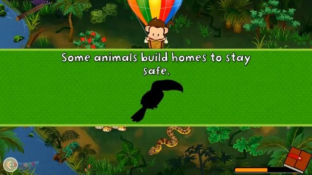 Fun Learning About Animals In English For Babies & Kids   Monkey Preschool Animals Kids Games