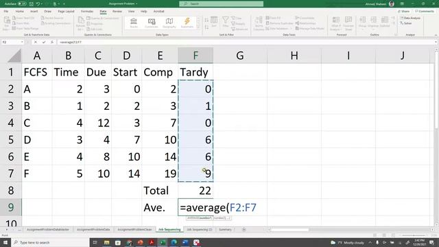 Job Sequencing Using MS Excel | FCFS | LCFS | Earliest Deadline | Shortest Processing Time | Slack смотреть онлайн