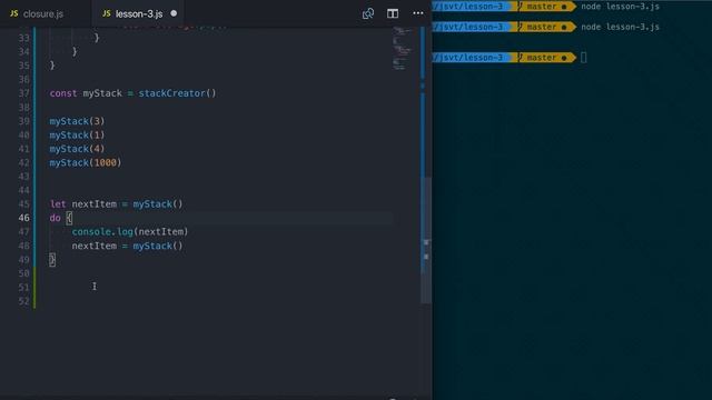 JavaScript լեզու, Closures - մաս #3 смотреть онлайн