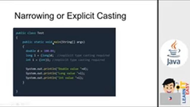 Java Lesson 15 - Type Casting смотреть онлайн