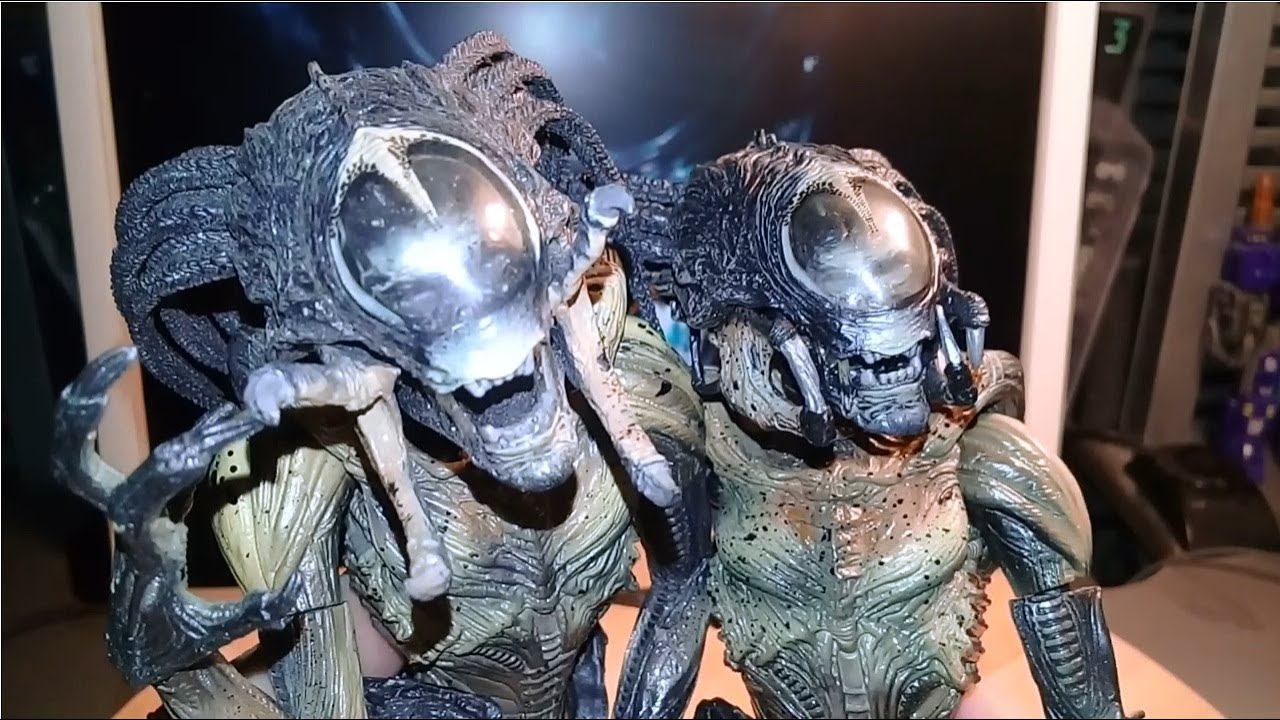2008 Hybrid Alien (Closed Mouth vs Open Mouth) from 2007’s AVPR movie by Neca / Гибрид (Чужехищник) смотреть онлайн
