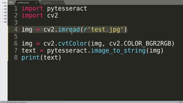 Text Recognition - Python Program - OpenCV & Tesseract | Easy Builds смотреть онлайн