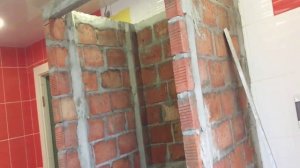 Душевая кабина из плитки своими руками