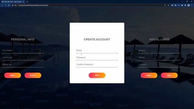 How To Make Form (Multi-Step) Using HTML CSS & JS | Create Form With HTML & CSS смотреть онлайн