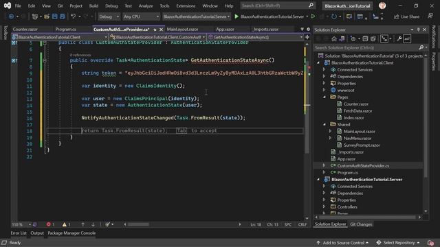 .NET 6 Blazor ? Authentication & Role-Based Authorization (using JWT & AuthenticationStateProvider) смотреть онлайн