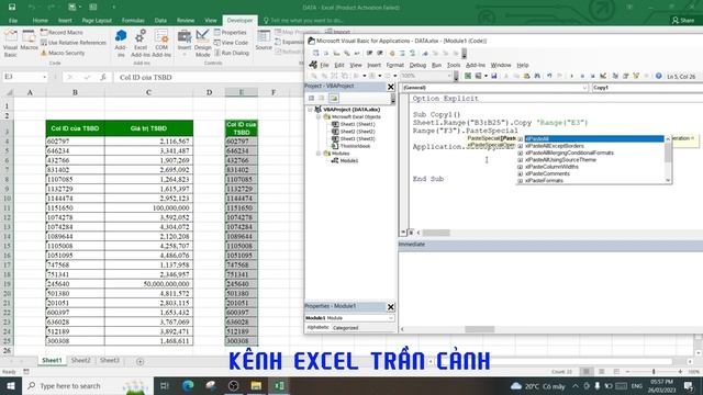 Lập trình VBA trong Excel cho người mới bắt đầu | Copy và Paste trong lập trình VBA Excel смотреть онлайн