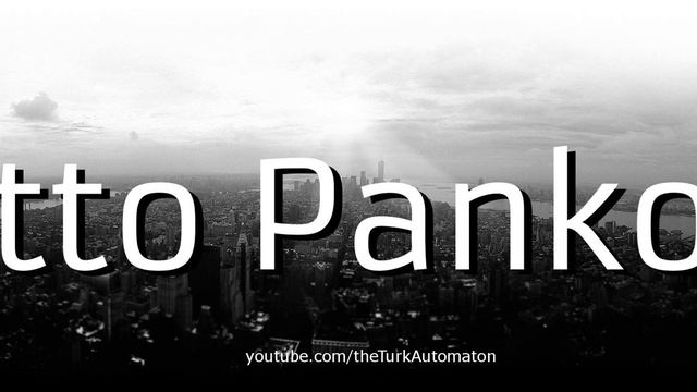 How to Pronounce Otto Pankok in German смотреть онлайн
