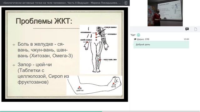 Биологически активные точки на теле человека. Часть II