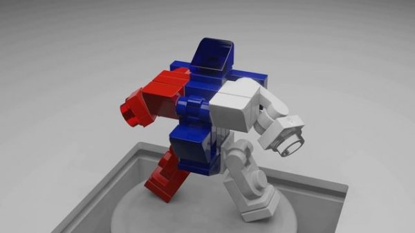 LEGO brick robot transformers tutorial - Fighter Jet transformer Black Pearl