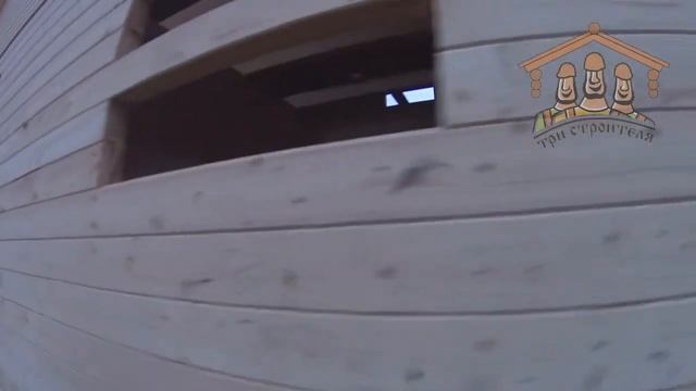 Сруб дома из проф бруса 7х8 метров от "Три Строителя" | Видео обзор смотреть онлайн