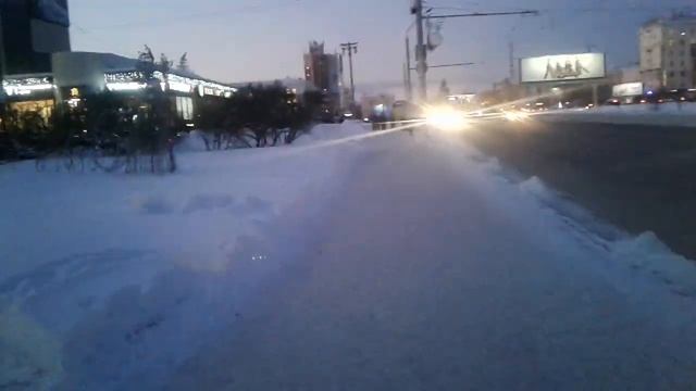 Барнаул.Центр города.Зима. смотреть онлайн
