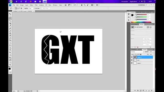 How to create 'cracking' text in Photoshop 1080p HD смотреть онлайн