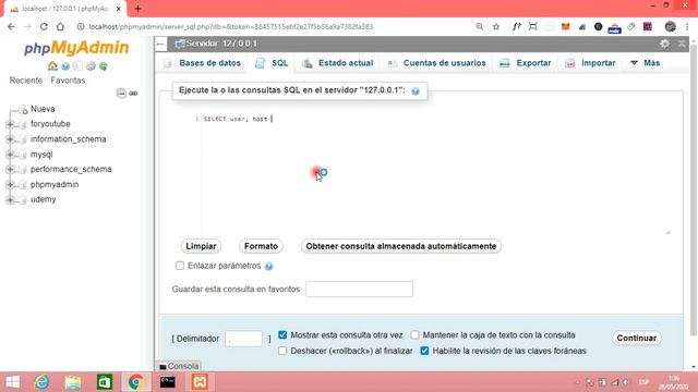 ≫ Como VER Todos los Usuarios de MySQL | MOSTRAR Usuarios en MySQL (PHPMYADMIN) смотреть онлайн