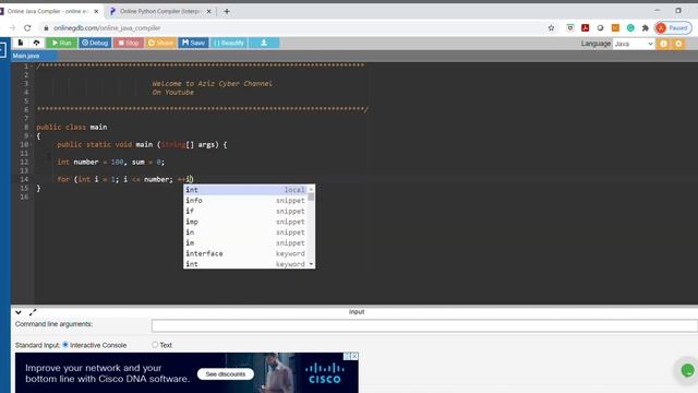 Sum numbers from 1 To 100 In #Java #programming смотреть онлайн