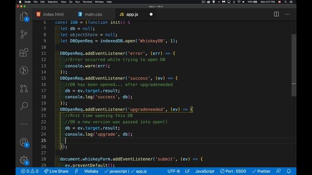 IndexedDB Part 1 - Creating And Versioning