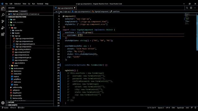 Video 6 | Generate Angular form controls with FormBuilder смотреть онлайн