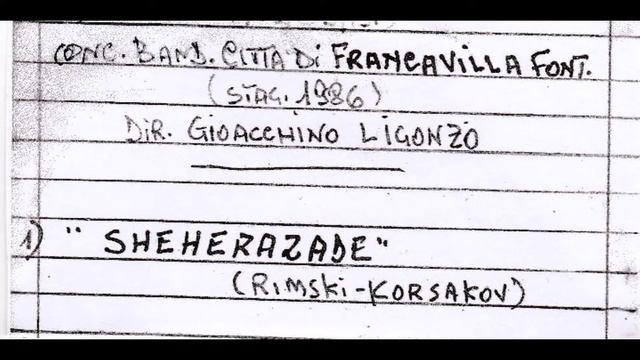 Concerto Bandistico Francavilla Fontana anno 1986 SHEHERAZADE-M° G.LIGONZO смотреть онлайн
