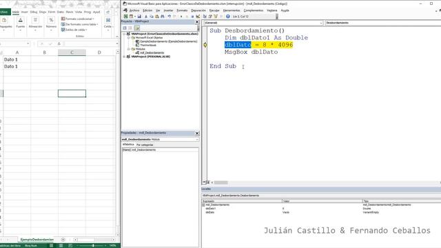 Error de desbordamiento clasico en VBA - Excel con variables tipo Integer