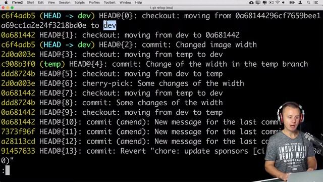 Reflog - log of all Git operations | Advanced Git - 11 смотреть онлайн