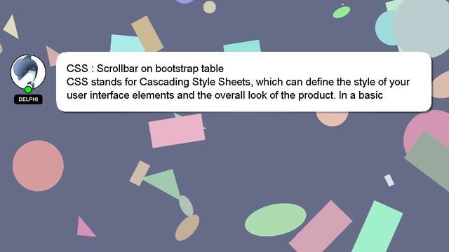 CSS : Scrollbar on bootstrap table смотреть онлайн