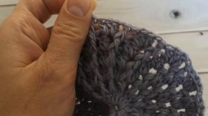 Берет крючком на Весна - Осень по спирали//Crochet beret for Spring - Autumn in a spiral