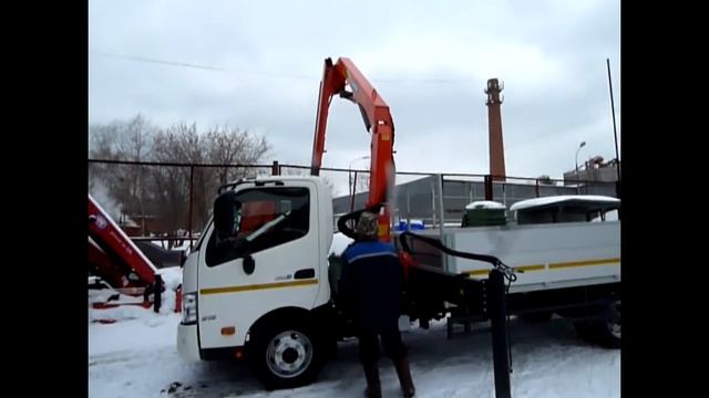 Hino с КМУ Palfinger PK 8500 смотреть онлайн