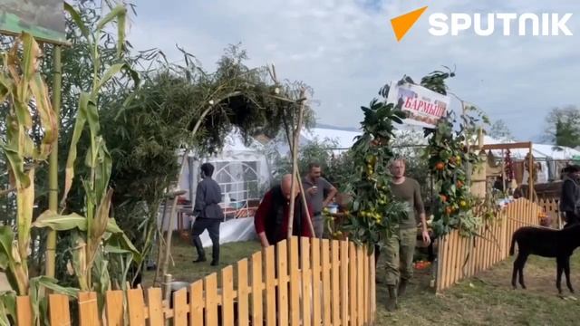 Праздник урожая отмечают на Лыхнаште смотреть онлайн