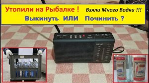 Утопили на Рыбалке ! Много Водки ! Выкинуть или Починить ? DSP-FM  Mikro - ПОМОЖЕТ  !