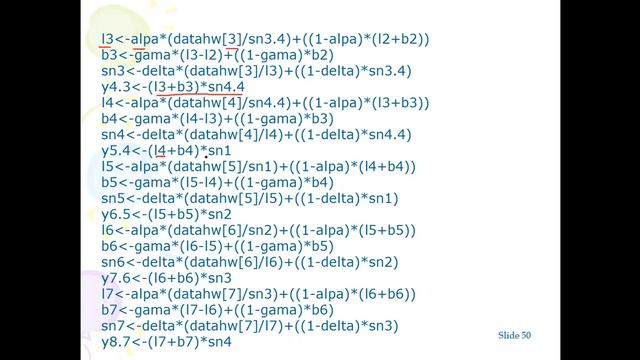 MULTIPLICATIVE HOLT WINTERS METHODS смотреть онлайн