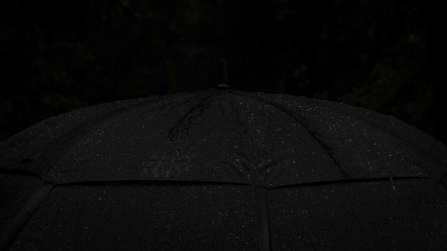 ► Rain On An Umbrella 2~Rain & Thunder Sounds For Sleeping, Rain Under Umbrella (Lluvia Para Dormir