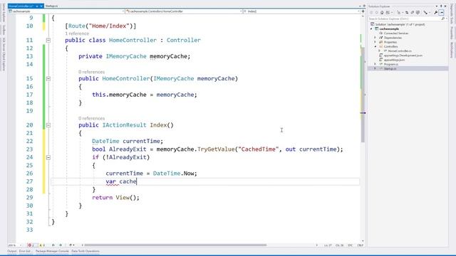 ASP.NET CORE Cache EXAMPLE смотреть онлайн
