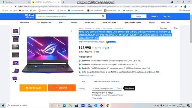 Asus Rog Strix G15 RTX 3050ti Laptop Launched in India смотреть онлайн