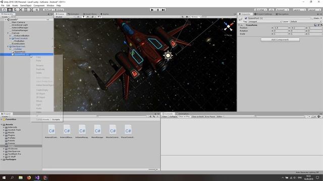 Shooting Missiles | Space Shooter 3D | Unity Mobile Game Tutorial Series #4 смотреть онлайн