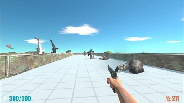 FPS Death Run with All Weapons - Animal Revolt Battle Simulator смотреть онлайн