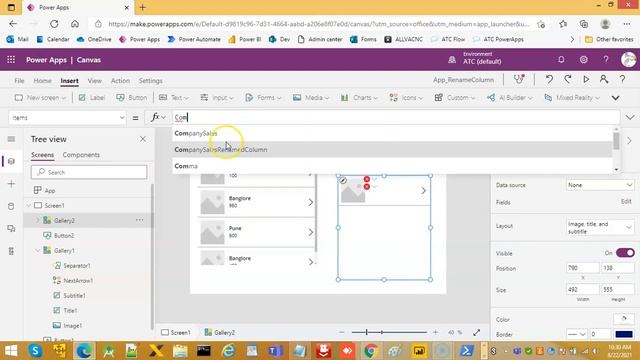 Lesson173 - Table RenameColumns - Power Apps 1000 Videos смотреть онлайн