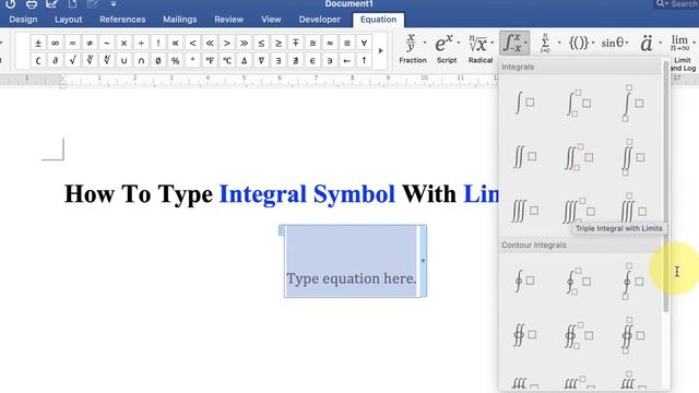 How To Type Integral Symbol With Limits In Word смотреть онлайн