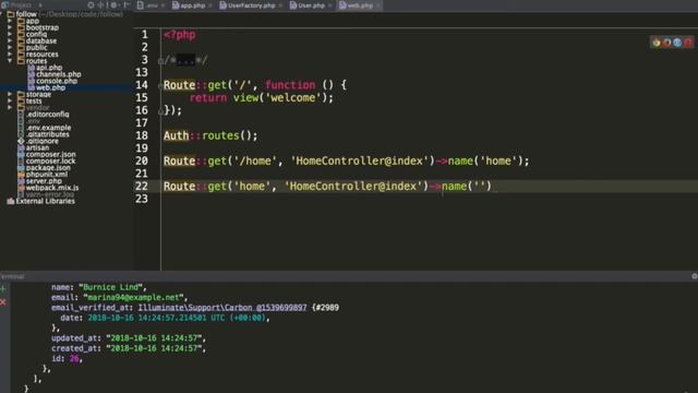 Laravel follow full course - 2 Routes and Model Setup смотреть онлайн