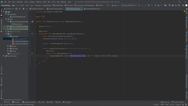 4. How to use toast message in your App in Android Studio | How to develop Android App from scratch смотреть онлайн