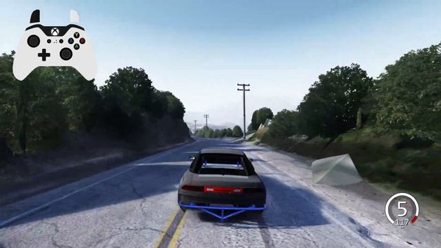 Nissan 240SX V8 Drift At Santa Monica Mountain || Assetto corsa Contoller Gameplay смотреть онлайн