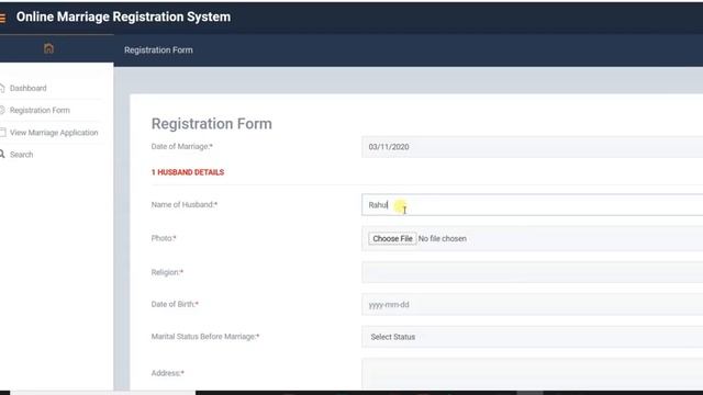 Online Marriage Registration System using PHP and MySQL смотреть онлайн