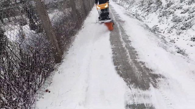 Zamiatarka spalinowa / odśnieżarka z koszem i pługiem Stiga SWS 800 GE Wypożyczalnia смотреть онлайн