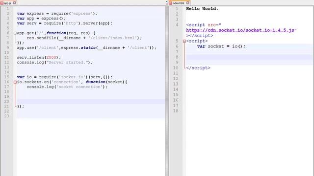 2- Making Multiplayer HTML5 Game: WebSocket Communication. NodeJs Tutorial Guide смотреть онлайн